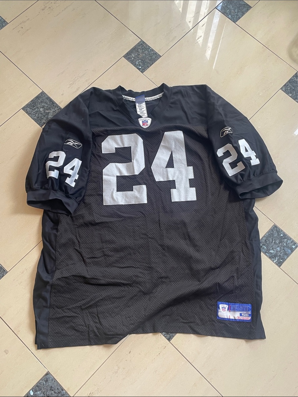 GAME WORN OAKLAND RAIDERS JERSEY